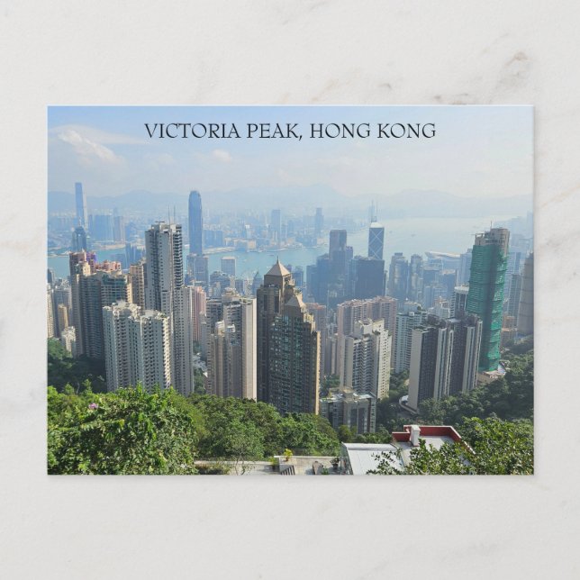 Victoria Peak Hong Kong Postcard (Front)