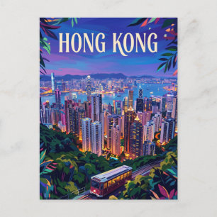Victoria Peak Hong Kong Postcard
