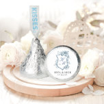 VICTORIA Regency Blue French Garden Hershey®'s Kisses®<br><div class="desc">Add a charming touch to your favors with the VICTORIA Regency Blue French Garden Hershey's Kisses Stickers. Featuring a classic monogram and elegant French garden design, these stickers are perfect for weddings, parties, or special events. Easily applied to the bottom of Hershey’s Kisses, they create a sophisticated, personalized detail for...</div>