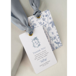 VICTORIA Regency Blue French Garden Tag