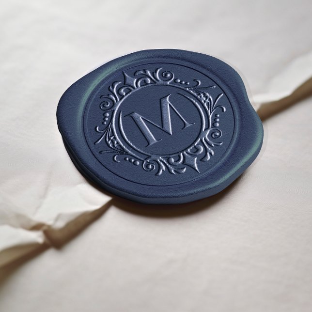 VICTORIA Regency Blue French Garden Wax Seal Stamp (Creator Uploaded)