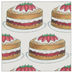 Victoria Sponge Cake British Food Baking Dessert Fabric
