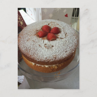 Victoria Sponge Cake Postcard