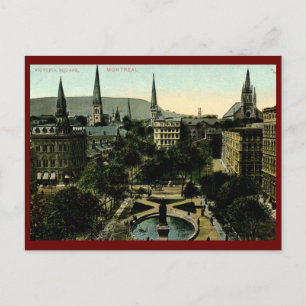Victoria Square, Montreal Vintage Postcard
