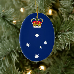 Victoria state badge - AUSTRALIA Ceramic Ornament
