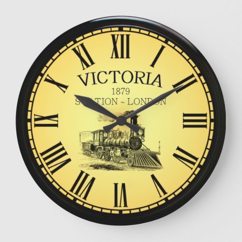 Victoria Station  London England  1879  Large Clock