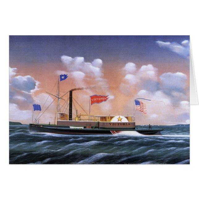 Victoria steam tug 1859 cards (Front Horizontal)