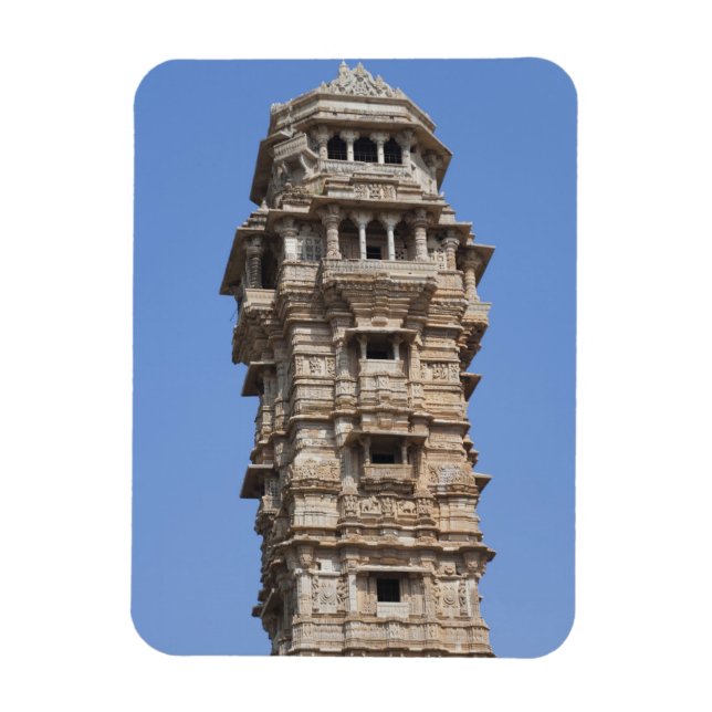 Victoria Tower in Chittorgarh Fort, India Magnet (Vertical)
