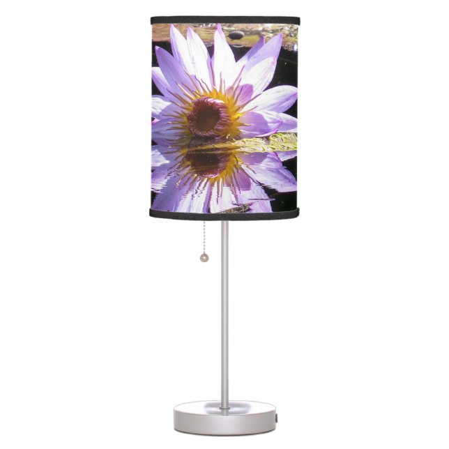 Victoria waterlily - Purple aquatic plant Table Lamp (Right)