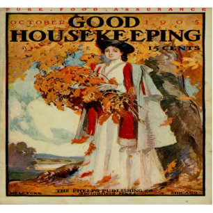 Victorian 1905 Good Housekeeping Mag Photo Sculptu Cutout