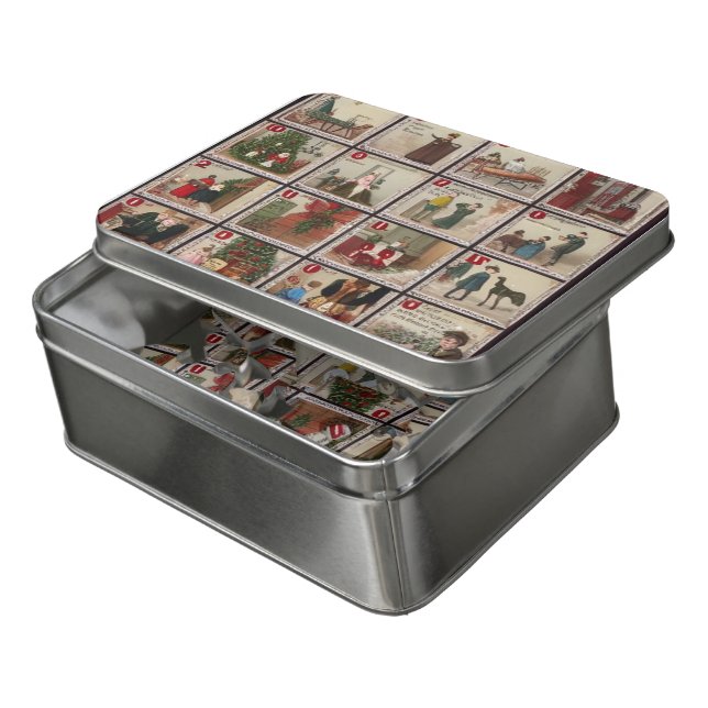 Victorian Advent Calendar fun puzzle (Lid Open)