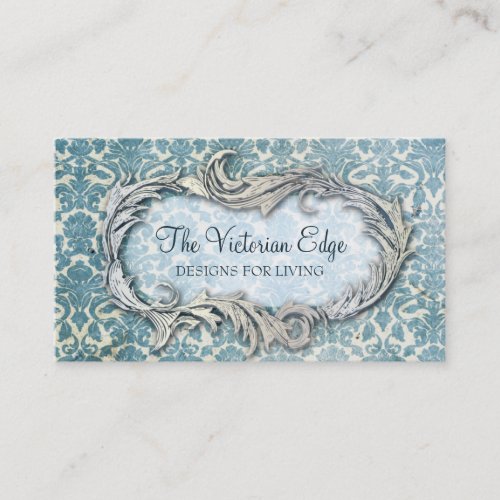 Victorian Aesthetic Damask Business Card