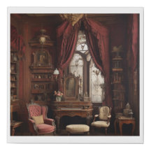 Victorian age room canvas Wall Art