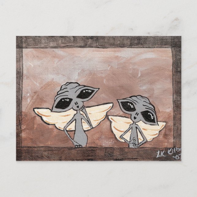 Victorian Aliens Post Card (Front)