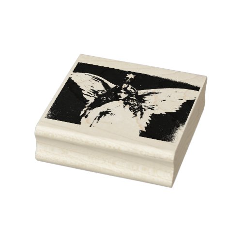 Victorian Angel Art Stamp Beautiful woman Wings Rubber Stamp