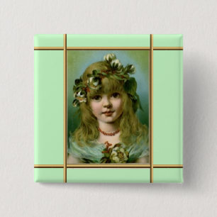 Victorian Angel Button