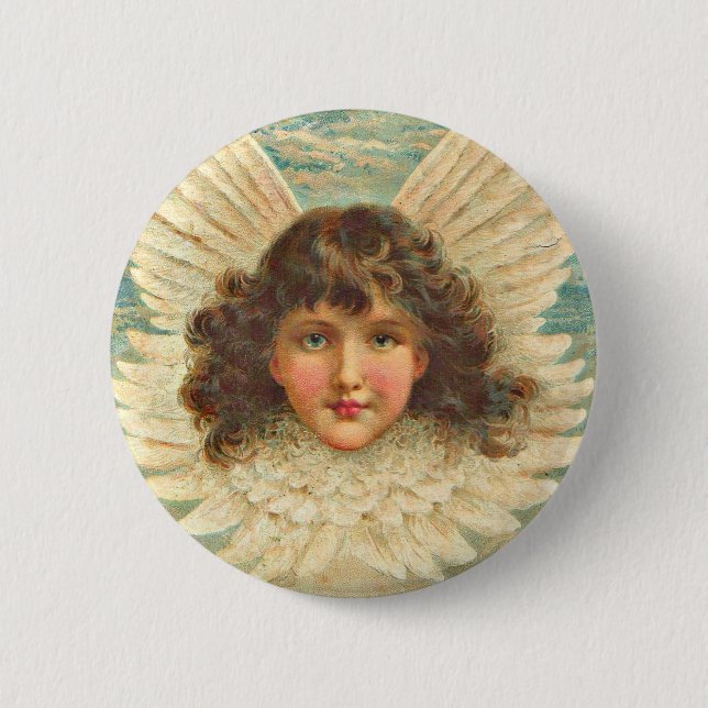 Victorian angel button (Front)