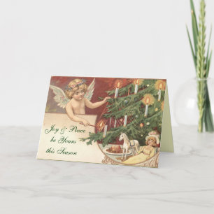 Victorian Angel Christmas Card