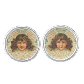 Victorian angel cufflinks
