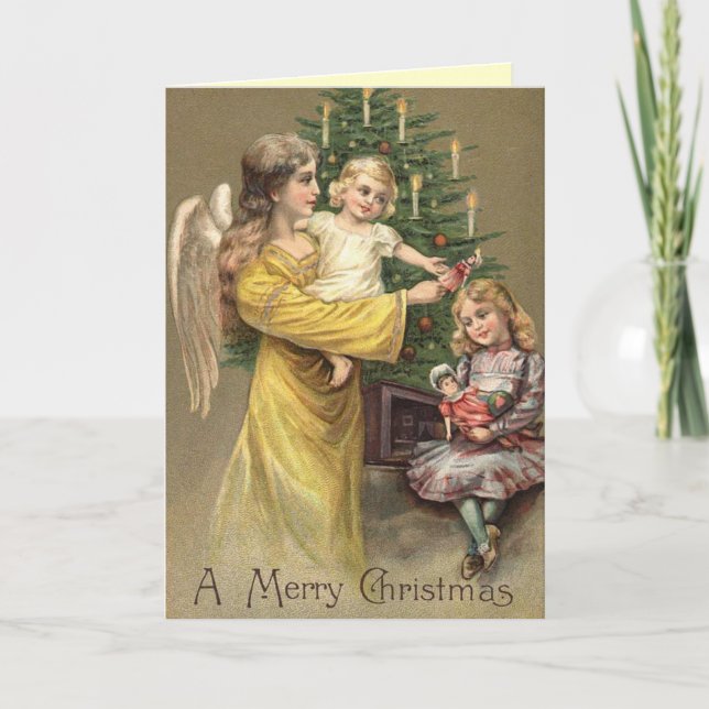Victorian Angel Holiday Card (Front)
