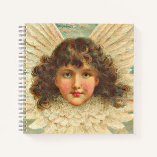 Victorian angel print notebook