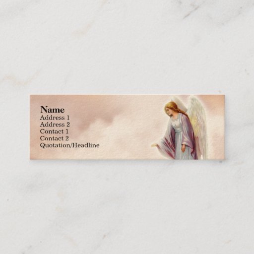 Customizable Victorian Angel Skinny Profile Cards Business Card Templates
