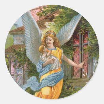 Victorian Angel Stickers by golden_oldies at Zazzle