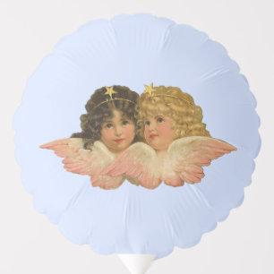 Victorian Angels Baby Blue Balloon