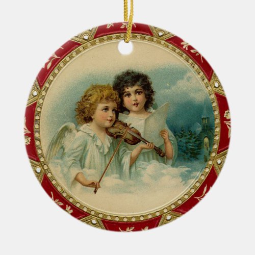 Victorian Angels Christmas ornament