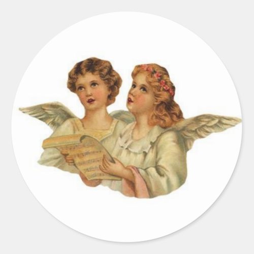 Victorian Angels singing stickers