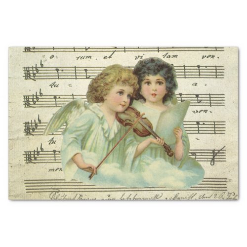 Victorian Angels Violin and Sheet Music