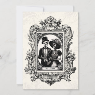 Victorian Antique Frame Gothic Wedding Invitation