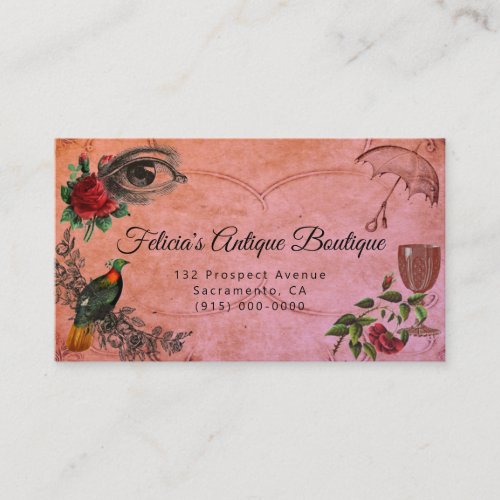 Victorian Antiques 35 x 20 Business Card