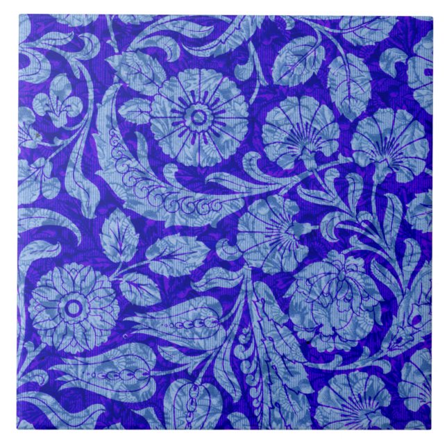 Victorian Arabesque, CANTARA Ceramic Tile (Front)