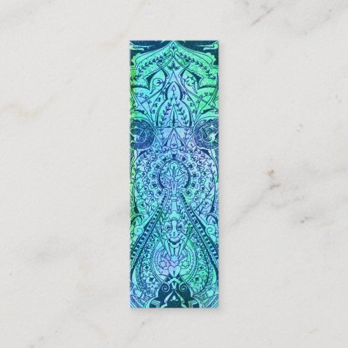 Victorian Arabesque, KASBAH - Teal &amp; Aqua Business Card Template
