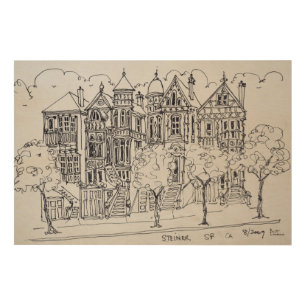 Victorian Architecture   San Francisco Wood Wall Decor