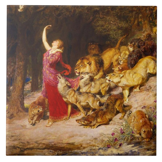 Victorian art Ceramic Tile (Front)