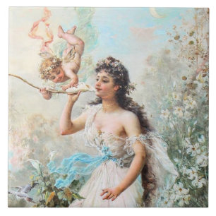 Victorian art Ceramic Tile