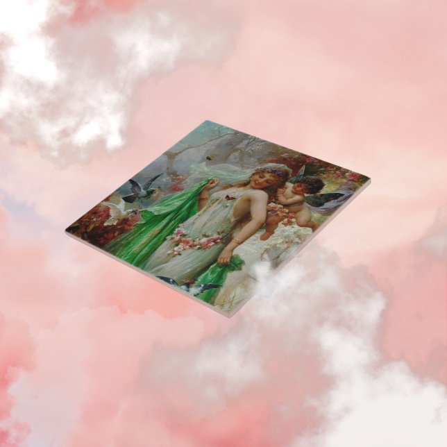 Victorian art Ceramic Tile (Creator Uploaded)