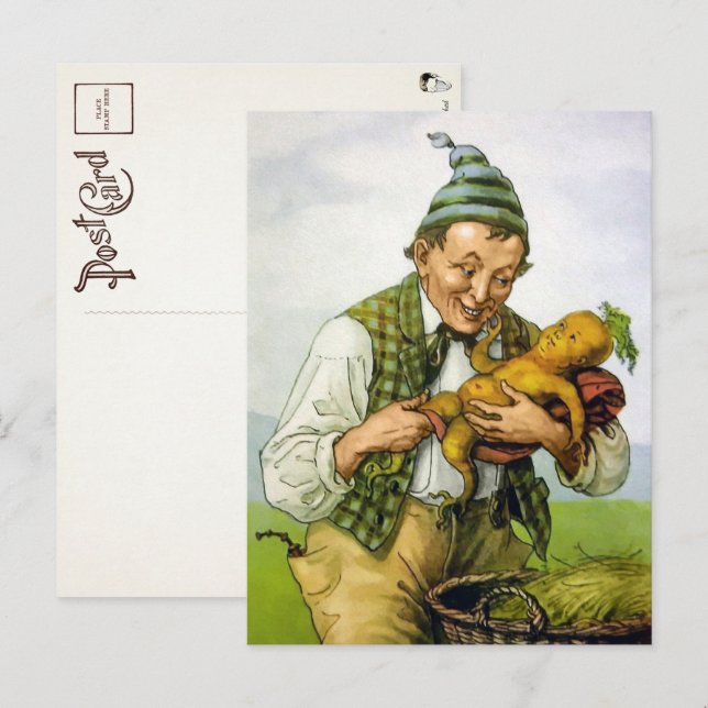 Victorian Baby Carrot Postcard  (Front/Back)