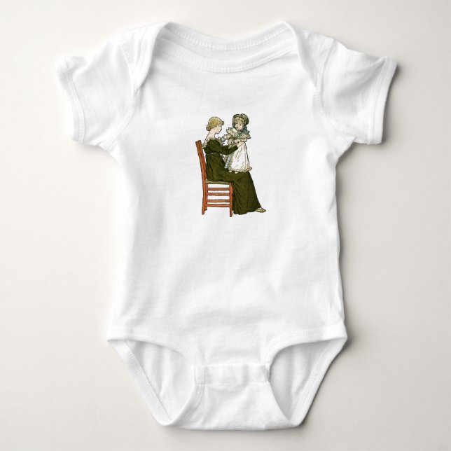 Victorian Baby Greenaway Mother Baby Bodysuit (Front)