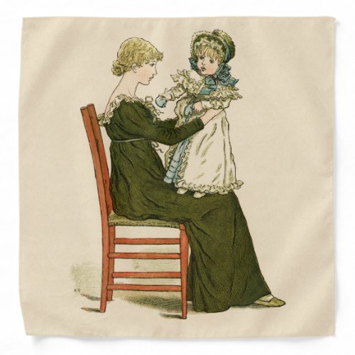 Victorian Baby Greenaway Mother Bandana