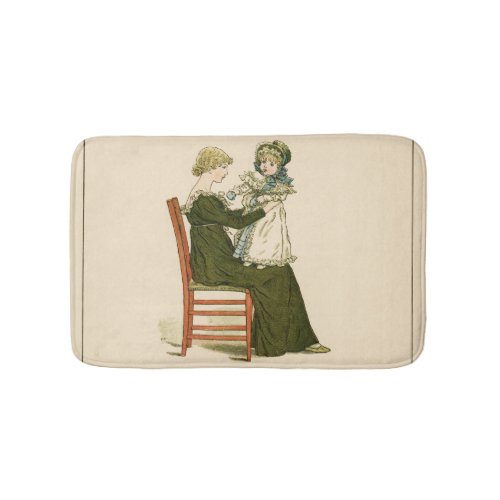 Victorian Baby Greenaway Mother Bathroom Mat