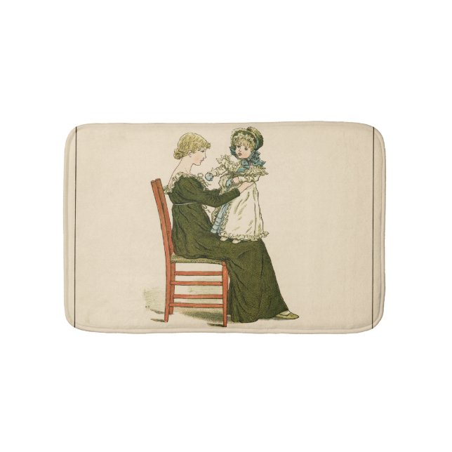 Victorian Baby Greenaway Mother Bathroom Mat (Front)