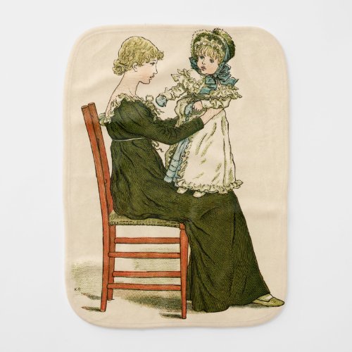 Victorian Baby Greenaway Mother Burp Cloth