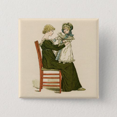Victorian Baby Greenaway Mother Button