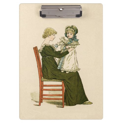 Victorian Baby Greenaway Mother Clipboard