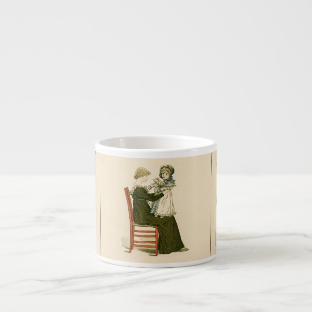 Victorian Baby Greenaway Mother Espresso Cup (Front)