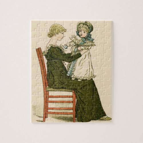 Victorian Baby Greenaway Mother Jigsaw Puzzle
