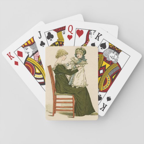 Victorian Baby Greenaway Mother Poker Cards